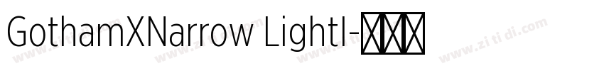 GothamXNarrow LightI字体转换